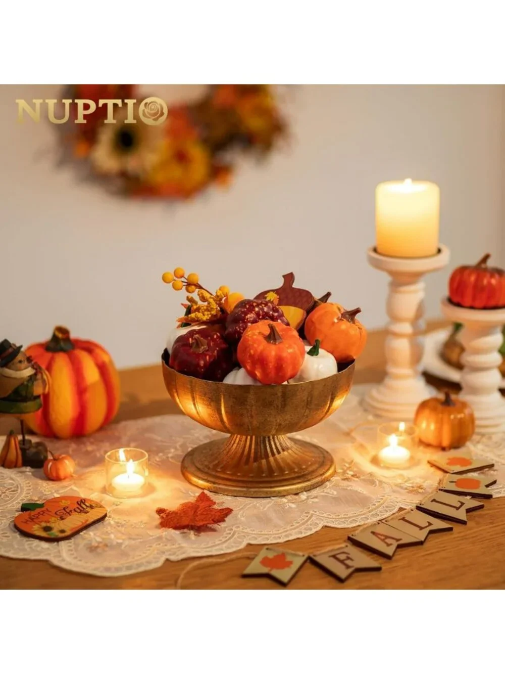 Elegant Gold Compote Vase Set for Centerpiece Decor, 8.5